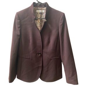 Tahari Blazer W Snake Print Lining